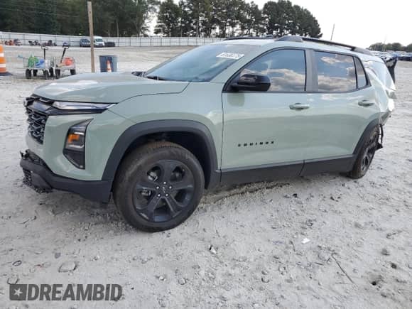 2026 Chevrolet Equinox FWD LT with VIN 3GNAXHEG9TL145038, listed as a Copart auction lot 81630375 with 2,343 mi miles and Salvage title. Bid and sale history available at DreamBid. Image 1.