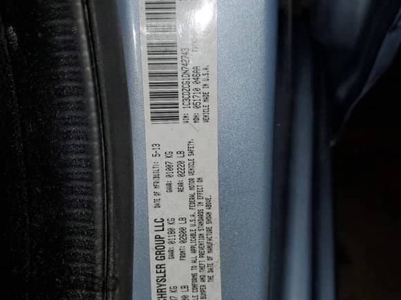 2013 Dodge Avenger SXT with VIN 1C3CDZCG1DN742743, listed as a Copart auction lot 87382345 with 85,315 mi miles and Salvage title. Bid and sale history available at DreamBid. Image 12.