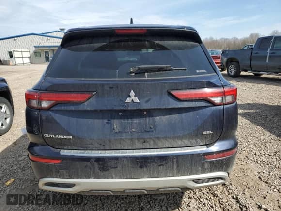 2023 Mitsubishi Outlander SEL with VIN JA4J4VA8XPZ031380, listed as a Copart auction lot 53624525 with 54,206 mi miles and Non repairable. Bid and sale history available at DreamBid. Image 6.