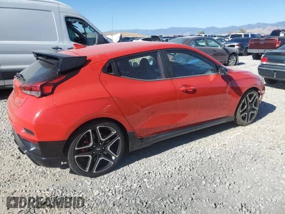 2021 Hyundai Veloster с VIN KMHT36AHXMU008774, выставлен на аукционе Copart как лот 68029645 с пробегом 55 391 миль миль и Списание • Salvage title. История ставок и продаж доступна на DreamBid. Изображение 3.