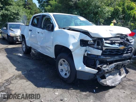 2022 Chevrolet Colorado 2WD Work Truck with VIN 1GCGSBEN2N1246302, listed as a IAAI auction lot 42549687 with 79,920 mi miles and . Bid and sale history available at DreamBid. Image 1.