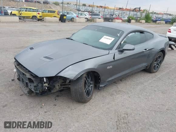 2022 Ford Mustang GT with VIN 1FA6P8CF8N5145646, listed as a IAAI auction lot 42600565 with 28,585 mi miles and . Bid and sale history available at DreamBid. Image 2.
