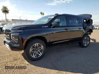 2025 Chevrolet Suburban Z71 с VIN 1GNS6DRD7SR279599, выставлен на аукционе Copart как лот 87438955 с пробегом 11 150 миль миль и Чистый • Clean title. История ставок и продаж доступна на DreamBid. Изображение 1.