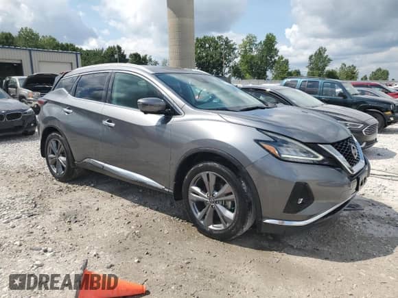 2023 Nissan Murano Platinum with VIN 5N1AZ2DS1PC102252, listed as a Copart auction lot 67948145 with 15,429 mi miles and Salvage title. Bid and sale history available at DreamBid. Image 4.