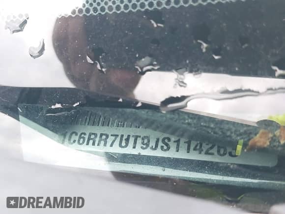 2018 Ram 1500 Sport with VIN 1C6RR7UT9JS114263, listed as a IAAI auction lot 42867767 with 144,466 mi miles and . Bid and sale history available at DreamBid. Image 9.