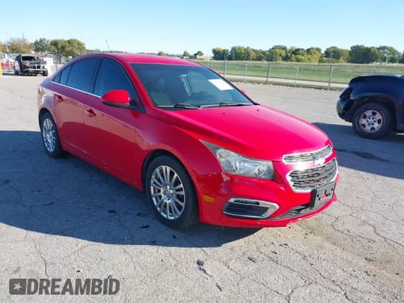 2015 Chevrolet Cruze ECO z VIN 1G1PH5SB5F7121179, wystawiony jako IAAI lot #43463393 z przebiegiem 125 043 mil mil oraz . Historia ofert i sprzedaży dostępna na DreamBid. Obrazek 1.