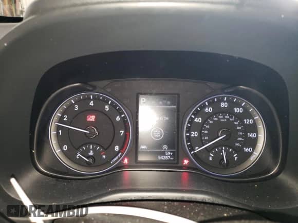 2023 Hyundai Kona SEL with VIN KM8K6CAB0PU966288, listed as a Copart auction lot 68967215 with 54,287 mi miles and Salvage title. Bid and sale history available at DreamBid. Image 9.