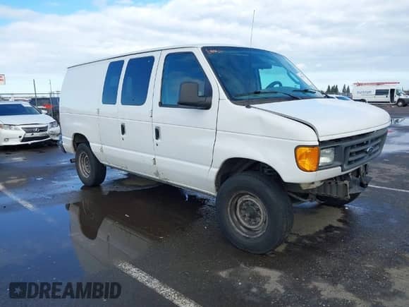 2007 Ford Econoline Cargo Commercial with VIN 1FTNE24L17DA74845, listed as a IAAI auction lot 41591421 with 171,088 mi miles and . Bid and sale history available at DreamBid. Image 1.