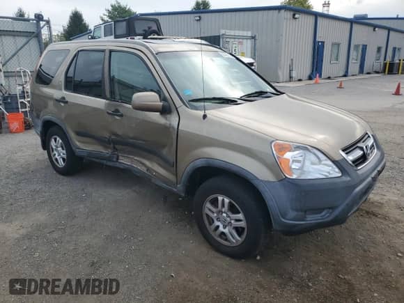 2002 Honda CR-V EX with VIN SHSRD78862U012259, listed as a Copart auction lot 80402145 with 244,049 mi miles and Salvage title. Bid and sale history available at DreamBid. Image 4.