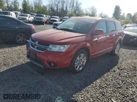 2012 Dodge Journey Crew with VIN 3C4PDCDG3CT296764, listed as a Copart auction lot 53330005 with 38,894 mi miles and Salvage title. Bid and sale history available at DreamBid. Image 1.