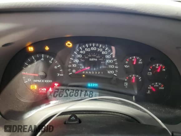 2007 Chevrolet TrailBlazer LS with VIN 1GNDT13S972225213, listed as a Copart auction lot 84185255 with 163,344 mi miles and Salvage title. Bid and sale history available at DreamBid. Image 9.