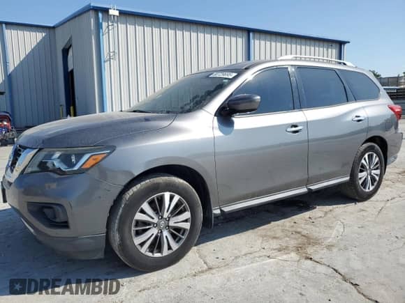 2017 Nissan Pathfinder SV with VIN 5N1DR2MM8HC670787, listed as a Copart auction lot 80729695 with 109,301 mi miles and Clean title. Bid and sale history available at DreamBid. Image 1.
