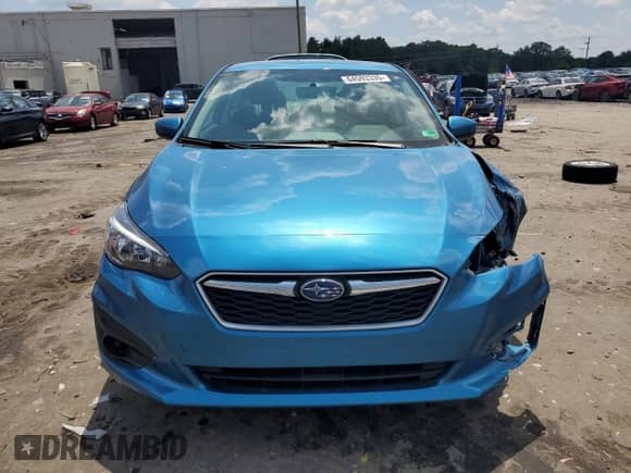 2018 Subaru Impreza Premium with VIN 4S3GKAB63J3621622, listed as a Copart auction lot 64593335 with 72,731 mi miles and Salvage title. Bid and sale history available at DreamBid. Image 5.