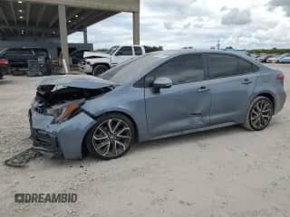 2020 Toyota Corolla XSE с VIN JTDT4RCE0LJ006568, выставлен на аукционе Copart как лот 68251155 с пробегом 81 742 миль миль и На запчасти • Non repairable. История ставок и продаж доступна на DreamBid. Изображение 1.