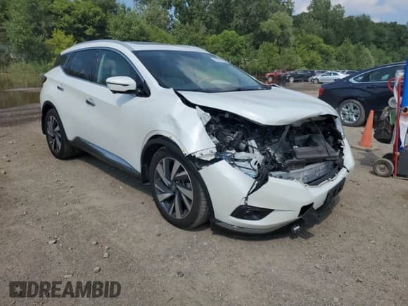 2018 Nissan Murano Platinum z VIN 5N1AZ2MH7JN174640, wystawiony jako Copart lot #69026205 z przebiegiem 60 737 mil mil oraz Szkoda całkowita • Salvage title. Historia ofert i sprzedaży dostępna na DreamBid. Obrazek 4.