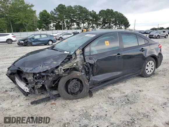 2022 Toyota Corolla L with VIN 5YFDPMAE0NP288288, listed as a Copart auction lot 61689065 with 60,876 mi miles and Salvage title. Bid and sale history available at DreamBid. Image 1.