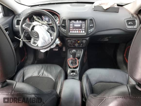 2021 Jeep Compass Trailhawk with VIN 3C4NJDDB8MT553610, listed as a Copart auction lot 45709735 with 96,602 mi miles and Salvage title. Bid and sale history available at DreamBid. Image 8.