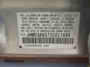 2002 Honda Accord EX with VIN JHMCG66072C021494, listed as a IAAI auction lot 42067559 with 283,949 mi miles and . Bid and sale history available at DreamBid. Image 9.