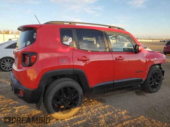 2017 Jeep Renegade Latitude with VIN ZACCJBBB1HPG63782, listed as a Copart auction lot 87166615 with 121,428 mi miles and Salvage title. Bid and sale history available at DreamBid. Image 3.