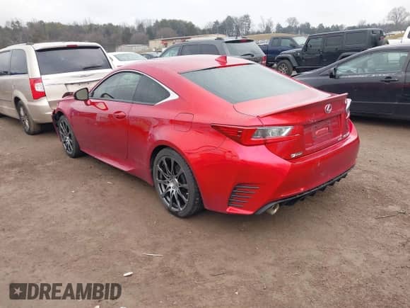 2015 Lexus RC 350 F Sport with VIN JTHSE5BC6F5005681, listed as a IAAI auction lot 41271084 with Not provided miles and . Bid and sale history available at DreamBid. Image 3.