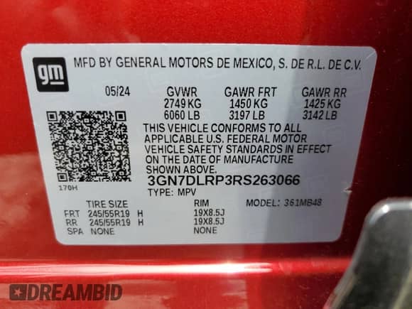 2024 Chevrolet Equinox EV LT z VIN 3GN7DLRP3RS263066, wystawiony jako Copart lot #68882765 z przebiegiem 15 407 mil mil oraz Szkoda całkowita • Salvage title. Historia ofert i sprzedaży dostępna na DreamBid. Obrazek 14.