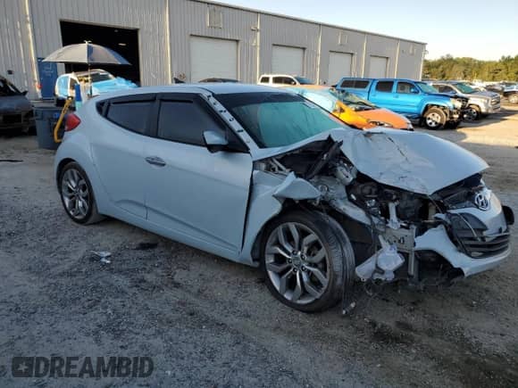 2015 Hyundai Veloster RE:FLEX with VIN KMHTC6AD0FU219689, listed as a Copart auction lot 71928015 with Not provided miles and Salvage title. Bid and sale history available at DreamBid. Image 4.