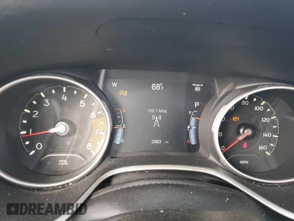 2021 Jeep Compass Limited with VIN 3C4NJDCB5MT512899, listed as a Copart auction lot 80920785 with 2,863 mi miles and Salvage title. Bid and sale history available at DreamBid. Image 9.