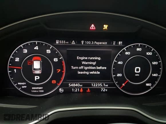 2017 Audi Q7 Premium Plus with VIN WA1LAAF72HD019930, listed as a Copart auction lot 81719655 with 54,840 mi miles and Salvage title. Bid and sale history available at DreamBid. Image 9.