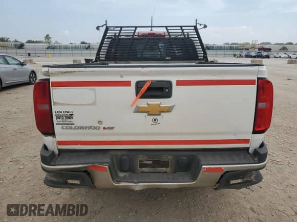2018 Chevrolet Colorado 4WD Work Truck with VIN 1GCGTBEN8J1305845, listed as a Copart auction lot 80840305 with 108,715 mi miles and Clean title. Bid and sale history available at DreamBid. Image 6.