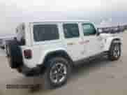 2022 Jeep Wrangler Unlimited Sahara with VIN 1C4HJXEG0NW240264, listed as a Copart auction lot 45954485 with 16,757 mi miles and Salvage title. Bid and sale history available at DreamBid. Image 3.