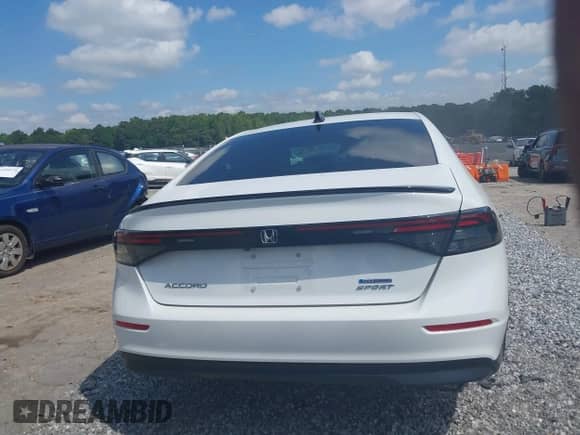 2024 Honda Accord Sport with VIN 1HGCY2F57RA077218, listed as a IAAI auction lot 42885623 with 12,900 mi miles and . Bid and sale history available at DreamBid. Image 16.