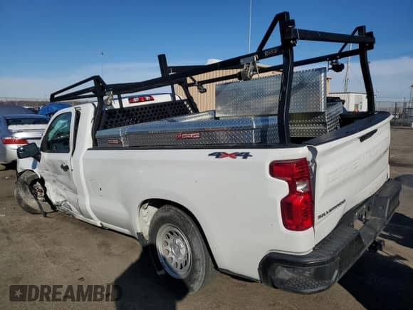 2019 Chevrolet Silverado 1500 Work Truck с VIN 3GCNYAEF5KG270180, выставлен на аукционе Copart как лот 45379645 с пробегом 55 459 миль миль и Списание • Salvage title. История ставок и продаж доступна на DreamBid. Изображение 2.