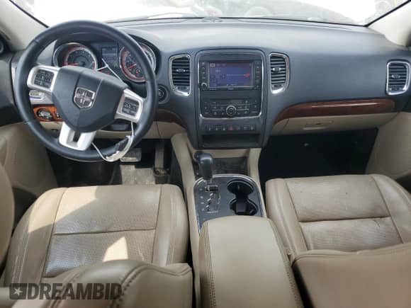 2013 Dodge Durango Citadel with VIN 1C4SDJET0DC603976, listed as a Copart auction lot 58697275 with 135,489 mi miles and Salvage title. Bid and sale history available at DreamBid. Image 8.