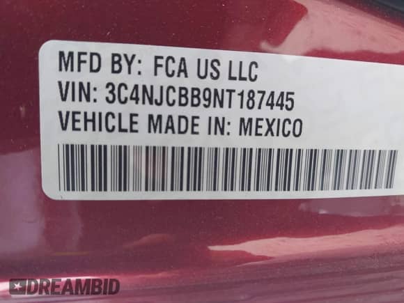 2022 Jeep Compass Altitude с VIN 3C4NJCBB9NT187445, выставлен на аукционе IAAI как лот 42090981 с пробегом 37 168 миль миль и . История ставок и продаж доступна на DreamBid. Изображение 9.