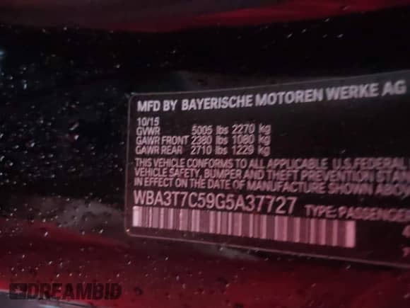 2016 BMW 4 Series 435i xDrive с VIN WBA3T7C59G5A37727, выставлен на аукционе IAAI как лот 43389634 с пробегом 75 971 миль миль и . История ставок и продаж доступна на DreamBid. Изображение 9.