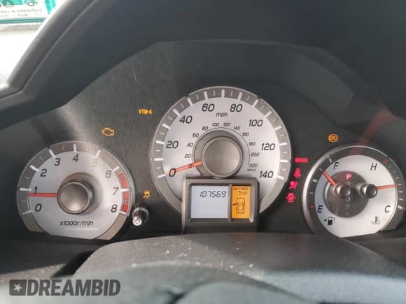 2014 Honda Pilot EX-L with VIN 5FNYF4H75EB038956, listed as a Copart auction lot 72244084 with 107,569 mi miles and Salvage title. Bid and sale history available at DreamBid. Image 9.