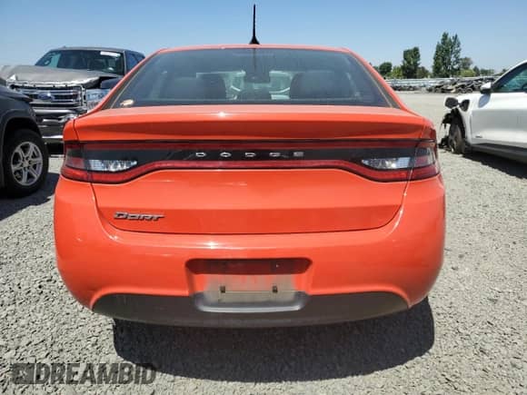 2016 Dodge Dart SXT Sport Rallye with VIN 1C3CDFFA5GD818710, listed as a Copart auction lot 65623245 with 57,649 mi miles and Salvage title. Bid and sale history available at DreamBid. Image 6.