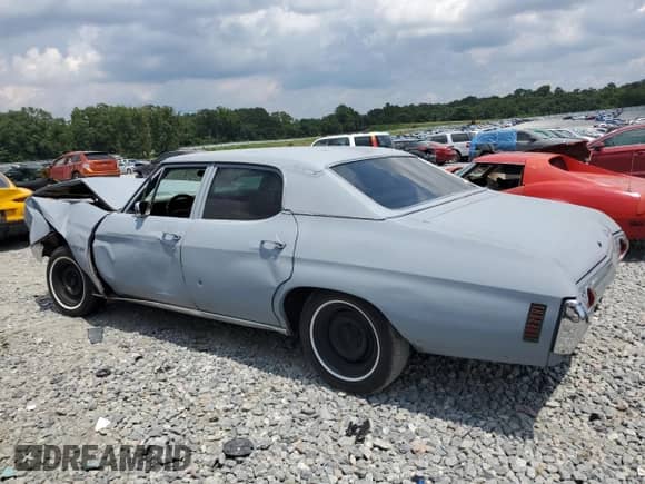 1971 Chevrolet Malibu с VIN 136691R18697, выставлен на аукционе Copart как лот 67020554 с пробегом 73 303 миль миль и Чистый • Clean title. История ставок и продаж доступна на DreamBid. Изображение 2.