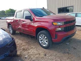 2020 Chevrolet Silverado 1500 Custom z VIN 1GCPWBEH2LZ125962, wystawiony jako IAAI lot #42330924 z przebiegiem 105 098 mil mil oraz . Historia ofert i sprzedaży dostępna na DreamBid. Obrazek 1.