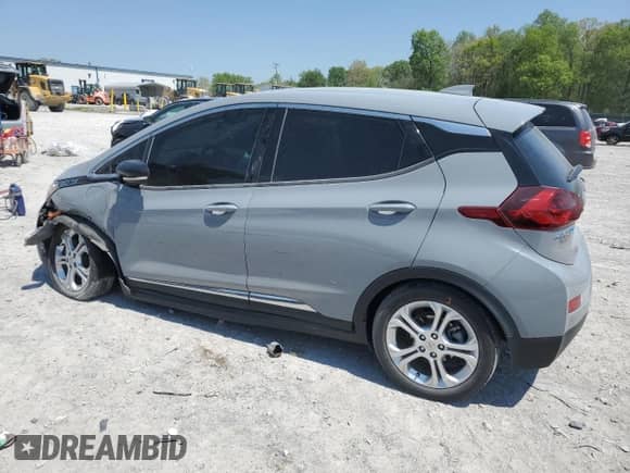 2021 Chevrolet Bolt EV LT with VIN 1G1FY6S07M4109257, listed as a Copart auction lot 53682805 with 37,773 mi miles and Salvage title. Bid and sale history available at DreamBid. Image 2.