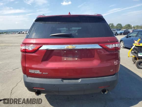 2018 Chevrolet Traverse LT Cloth with VIN 1GNEVGKWXJJ191737, listed as a Copart auction lot 80088455 with 54,076 mi miles and Salvage title. Bid and sale history available at DreamBid. Image 6.