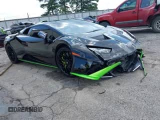 2023 Lamborghini Huracan with VIN ZHWUA6ZX9PLA24902, listed as a IAAI auction lot 42610210 with 6,222 mi miles and . Bid and sale history available at DreamBid. Image 1.