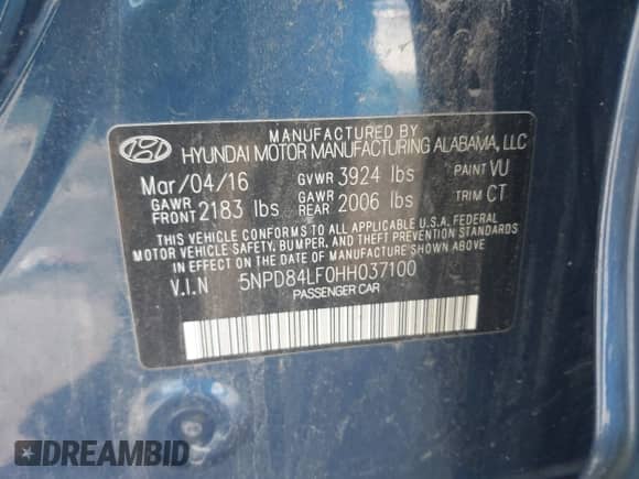 2017 Hyundai Elantra SE с VIN 5NPD84LF0HH037100, выставлен на аукционе IAAI как лот 43149356 с пробегом 135 061 миль миль и . История ставок и продаж доступна на DreamBid. Изображение 9.