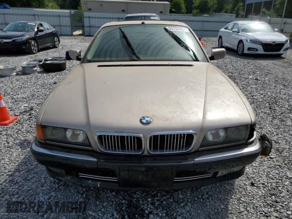 1998 BMW 7 Series 740iL with VIN WBAGJ8323WDM24309, listed as a Copart auction lot 65705964 with 206,422 mi miles and Clean title. Bid and sale history available at DreamBid. Image 5.