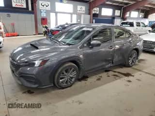 2023 Subaru WRX with VIN JF1VBAA61P9806420, listed as a Copart auction lot 54052985 with 19,248 mi miles and Salvage title. Bid and sale history available at DreamBid. Image 1.