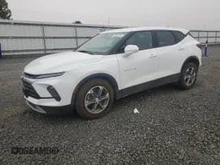 2025 Chevrolet Blazer LT with VIN 3GNKBHR45SS230093, listed as a Copart auction lot 84730875 with 4,258 mi miles and Salvage title. Bid and sale history available at DreamBid. Image 1.