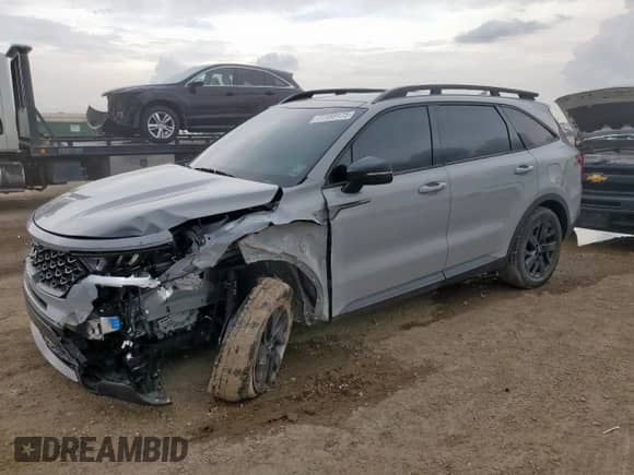2022 Kia Sorento X-Line S with VIN 5XYRLDLC1NG133475, listed as a Copart auction lot 71159175 with 45,977 mi miles and Salvage title. Bid and sale history available at DreamBid. Image 1.