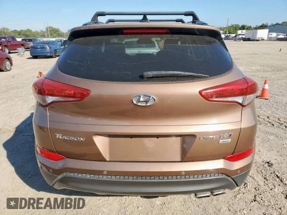 2016 Hyundai Tucson Limited z VIN KM8J3CA27GU029538, wystawiony jako Copart lot #84581825 z przebiegiem 118 086 mil mil oraz Czysty tytuł • Clean title. Historia ofert i sprzedaży dostępna na DreamBid. Obrazek 6.