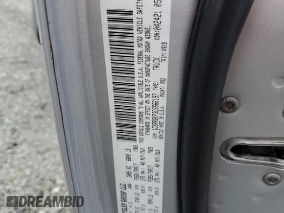 2013 Ram 1500 Tradesman with VIN 1C6RR6KP3DS666197, listed as a Copart auction lot 83121564 with 209,598 mi miles and Salvage title. Bid and sale history available at DreamBid. Image 14.