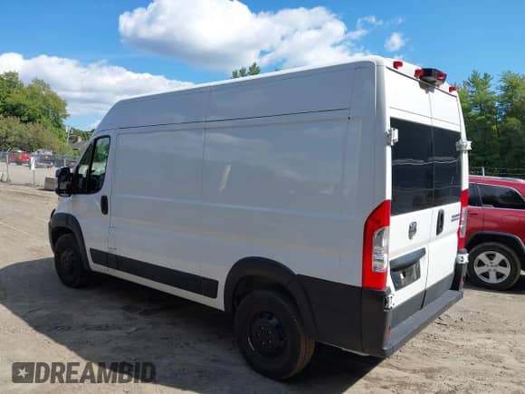 2023 Ram ProMaster Cargo with VIN 3C6LRVBG6PE566859, listed as a IAAI auction lot 43113301 with 27,201 mi miles and . Bid and sale history available at DreamBid. Image 14.